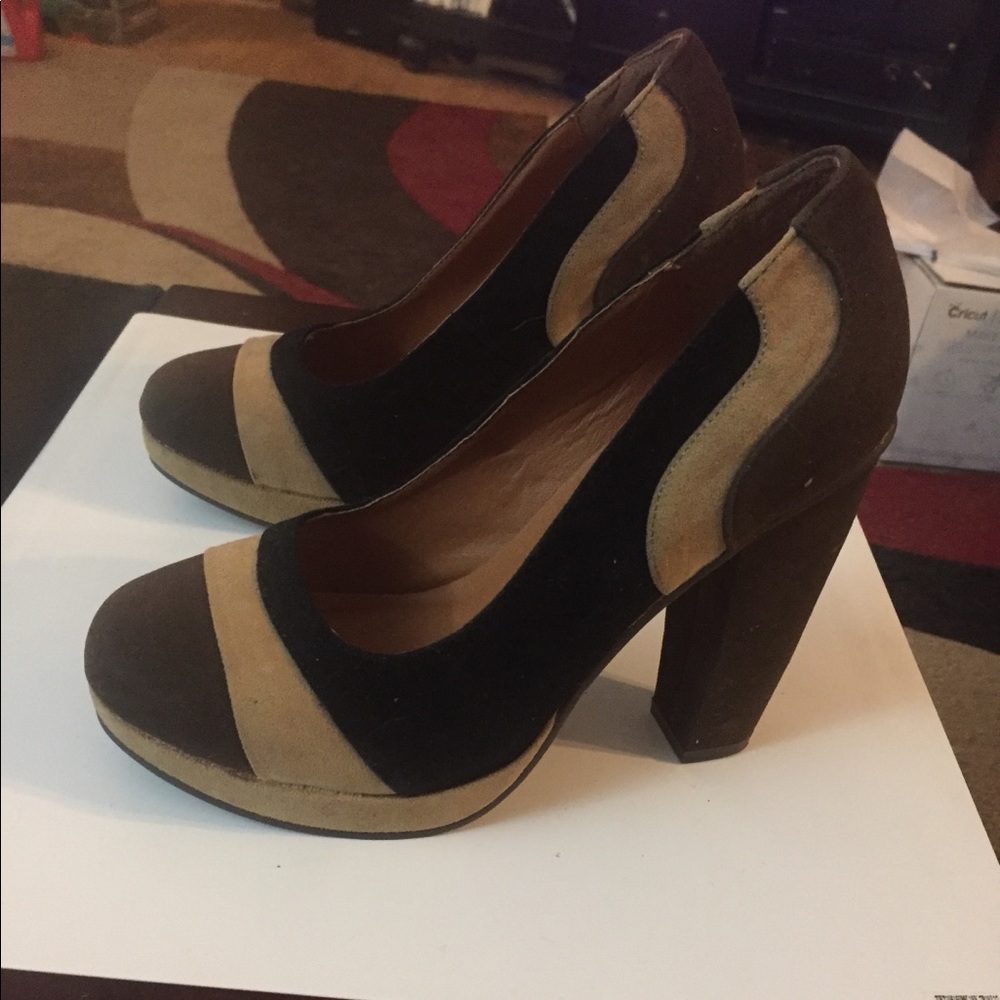 Multi Colored Thick Heels - image 1